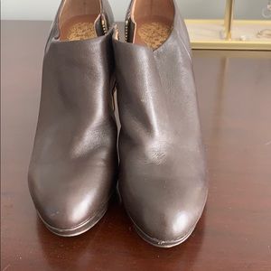 Brown Vince Camuto high heeled booties